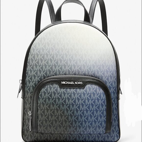 Michael Kors Jaycee Medium Ombré Signature Logo Backpack - Picture 1 of 3